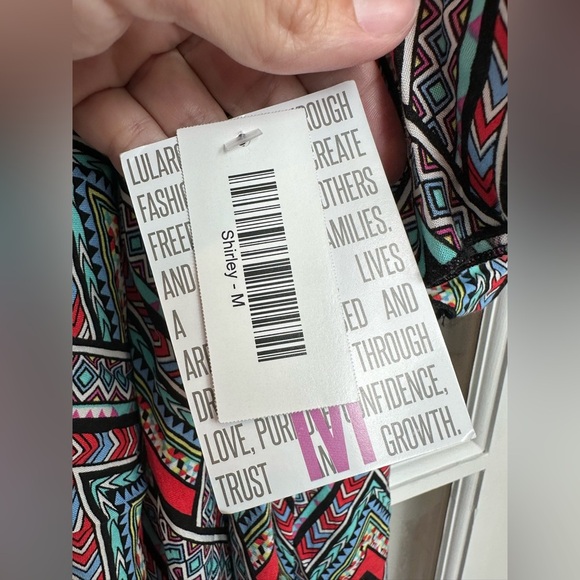 LuLaRoe Shirley Long Open Front Duster Kimono Cardigan Boho Aztec Size M NWT - Picture 8 of 10